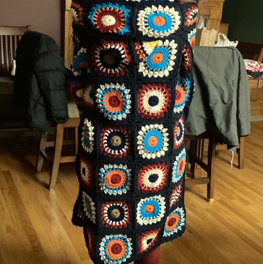 Bohemian hippie vintage cardigan